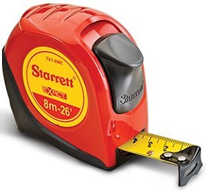 Trena curta de aço 8m x 1" KTX1-8ME-S Exact STARRETT
