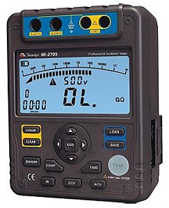 Megômetro digital portátil 30 - 1000V categoria III MI-2705 MINIPA