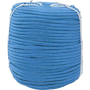 Corda caminhoneiro trançada 8mm x 228m azul VONDER