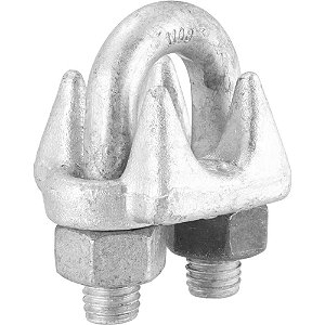 Clips para cabo de aço 3/4" - 19,10mm pesado embalagem com 40 peças VONDER PLUS
