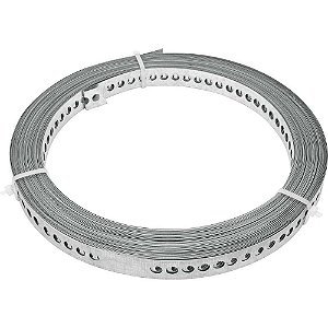 Fita de aço perfurada 17mm x 0,40mm x 10m VONDER