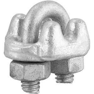 Clips para cabo de aço 1/8" - 3,18mm pesado embalagem com 1.000 peças VONDER PLUS
