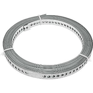 Fita de aço perfurada 19mm x 0,40mm x 10m VONDER