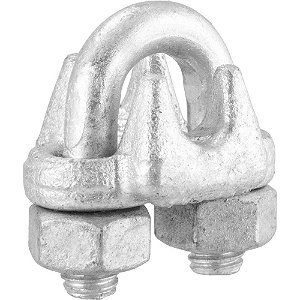Clips para cabo de aço 5/16" - 7,94mm pesado embalagem com 200 peças VONDER PLUS