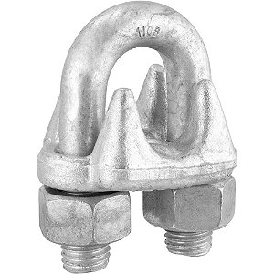 Clips para cabo de aço 7/8" - 22,20mm pesado embalagem com 25 peças VONDER PLUS