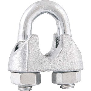 Clips para cabo de aço 1/2" - 12,70mm embalagem com 300 peças VONDER