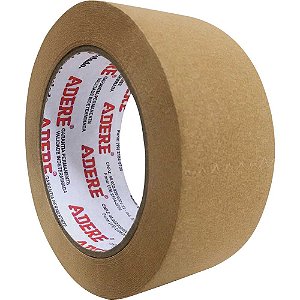 Fita adesiva de papel crepado 50mm x 50m marrom Kraft 432 ADERE