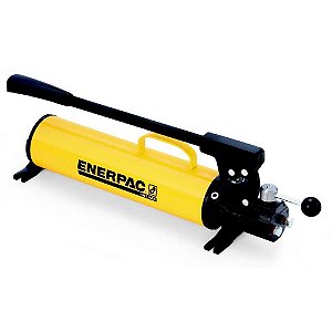 Bomba hidráulica manual dupla ação de 2 estágios capacidade de óleo 2,20 litros P-84 ENERPAC