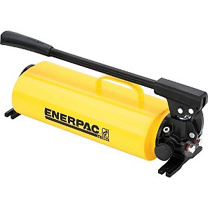 Bomba hidráulica manual simples ação de 2 estágios capacidade de óleo 4,10 litros P-801 ENERPAC