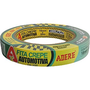 Fita crepe automotiva 18mm x 50m verde alta performance 525 ADERE