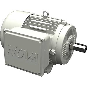 Motor elétrico blindado 5,00 cv 4 polos carcaça W32S monofásico 220V - 254V/440V - 508V NOVA MOTORES