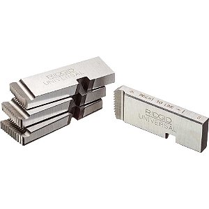 Jogo de cossinetes de aço rápido 1" e 2" x 11,5 fios por polegada para fazer rosca NPT em tubo rosca direita modelo 47770 RIDGID