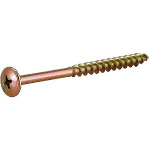 Parafuso madeira chipboard cabeça flangeada fenda cruzada/phillips 6,0mm x 80mm caixa com 1.200 peças VONDER