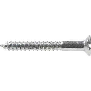 Parafuso madeira 3,5mm x 30mm cabeça chata zincado caixa com 200 peças VONDER