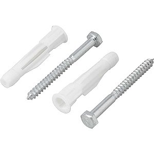 Parafuso sextavado com bucha 10mm para tijolo vazado e bloco oco 1/4" x 70mm VONDER