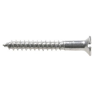Parafuso madeira 3,5mm x 30mm cabeça chata zincado com bucha plástica VONDER