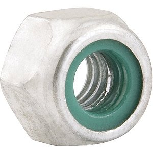Porca autotravante sextavada 9/16" UNC alta zincada pacote com 25 peças VONDER