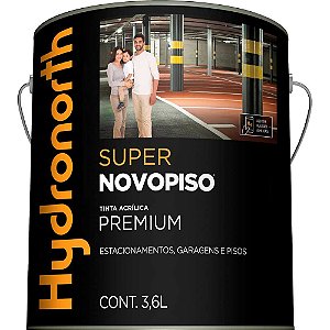 Tinta acrílica para piso semibrilho verde 3,6 litros 6878 HYDRONORTH
