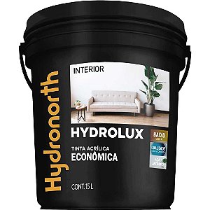 Tinta acrílica fosca cor branco 15 litros Hydrolux HYDRONORTH