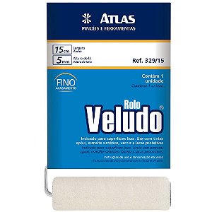 Rolo de lã de carneiro para pintura 15cm com cabo ATLAS