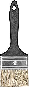 Pincel 3" com cerdas gris cabo preto Batalha 300/7 ATLAS