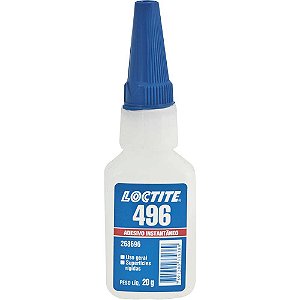 Adesivo instantâneo cianoacrilato industrial 20g 496 LOCTITE