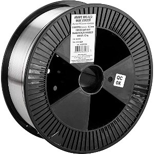 Arame MIG aço inox ER308LSi 1,2mm carretel com 15kg VONDER