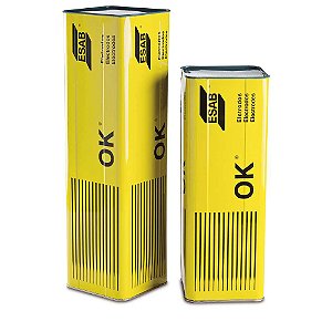 Eletrodo revestido para aço carbono 17kg E7018G/1 OK5500 com 2,5mm ESAB