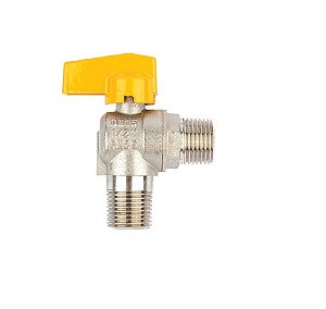 Válvula esfera para GLP angular 1/2" externo x externo JACKWAL