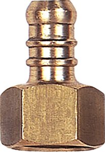 Terminal para mangueira de gás rosca interna 1/2" BSP x TM 3/8" 3114 JACKWAL