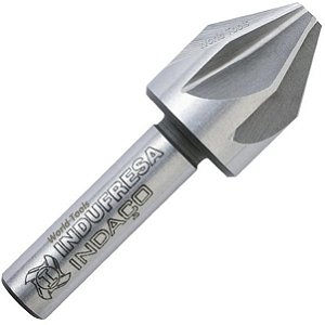 Escareador de aço 16mm 90 graus capacidade 3,2 a 16,0mm haste cilíndrica 10mm DIN 335A INDAÇO