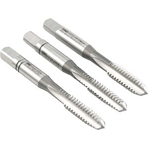 Macho manual de aço rápido 1/4" BSW jogo com 3 peças DORMER