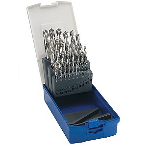 Jogo de brocas de aço rápido DIN 338 1,0mm a 13,0mm com 25 peças TW104 LENOX-TWILL