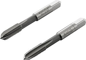 Macho manual de aço rápido M6 x 0,75mm rosca MB jogo com 2 peças VONDER PLUS