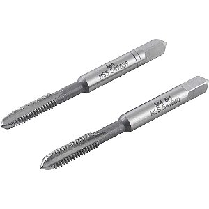 Macho manual de aço rápido M4 x 0,70mm rosca MA jogo com 2 peças VONDER PLUS