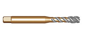 Macho máquina HSS-E PM 16mm x 1mm com canal helicoidal DIN 374 EX10M16X1.0 DORMER