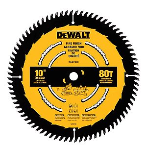Lâmina de serra circular 10" (254 mm) x 16,0mm x 1,75mm 80 dentes de metal duro para madeira DWA11080 DEWALT