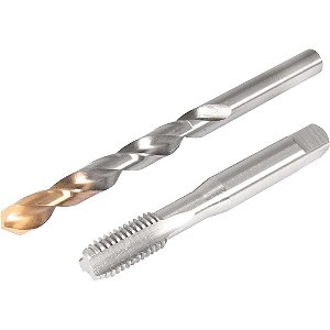 Jogo duopack macho manual de aço rápido 10mm x 1,50mm com broca 8,5mm DORMER