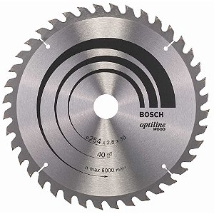 Lâmina de serra circular com dentes de metal duro/vídea 350mm x 30mm 30 dentes BOSCH