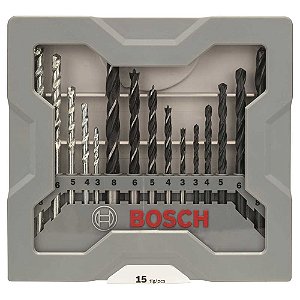 Jogo de brocas combinadas com 15 peças 2607017038 BOSCH