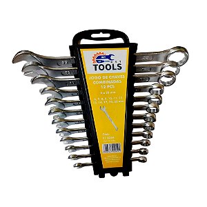 Jogo de Chaves Combinadas com 12 Peças de 6 a 22mm em Aço Forjado R010264 Riosul Tools