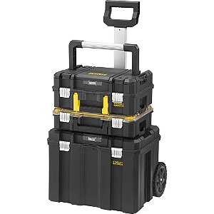 Caixa plástica para ferramentas 3 módulos com rodas e alça "Pro-Stack" FMST1-80103 STANLEY