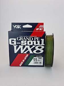 Linha Multifilamento YGK G-Soul WX8 Grand PE 300m