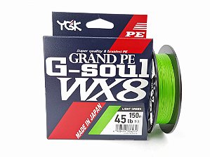 Linha Multifilamento YGK G-Soul WX8 Grand PE 150m