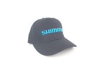 Boné Shimano Corporate Preto com logo Azul