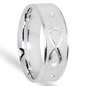 Aliança de Namoro com Símbolo do Infinito