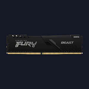 Memória Kingston HyperX Fury Black, 4GB, 2666MHz, DDR4