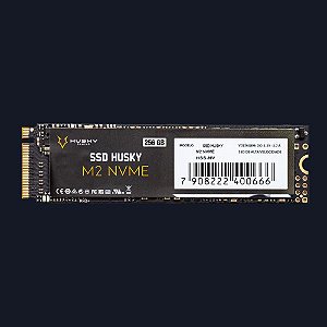 SSD 256 GB HUSKY GAMING, M.2 NVME, LEITURA 1800MB/S E GRAVACAO 1300MB/S - HGML003