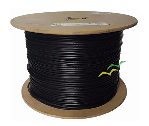 CABO DE REDE 4 PARES COBRE PRETO BOBINA 1KM