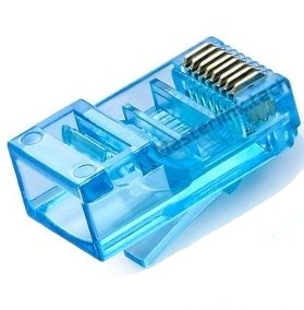 CONECTOR RJ45 CAT5E AZUL 50 MICRONS